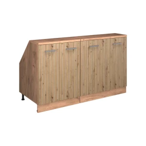 Zestaw szafek na dach skośny Rion Dąb rzemieślniczy 140 cm Zestaw 2 korpusów szafy głębokość 60 cm Vicco
