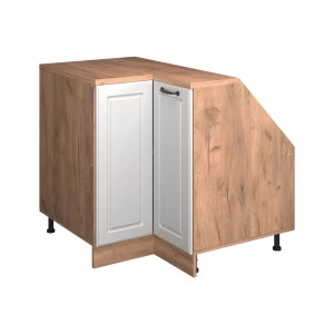 Skab til skrå væg Hjørneskab Rion Hvid landhus 75.6 x 81.6 cm med 1 dør, skabskorpus 60 cm dybde Vicco