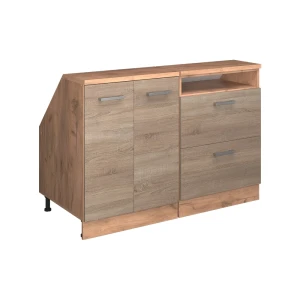 Szafka kuchenna na dach skośny R-Line Sonoma 120 cm Zestaw 2 korpusów szafy głębokość 60 cm Vicco