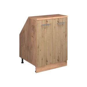 Küchenschrank für Dachschrägen R-Line Artisan-Eiche 60 cm mit 2 Türen, Schrankkorpus 60 cm Tiefe Vicco