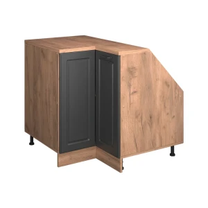 Skab til skrå væg Hjørneskab Rion Antracit landhus 75.6 x 81.6 cm med 1 dør, skabskorpus 60 cm dybde Vicco