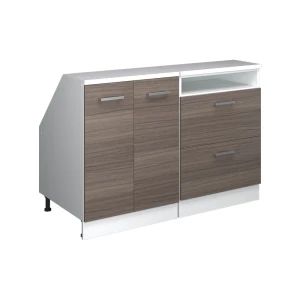 Zestaw szafek na dach skośny Rion Szlachetna szarość 120 cm Zestaw 2 korpusów szafy głębokość 60 cm Vicco