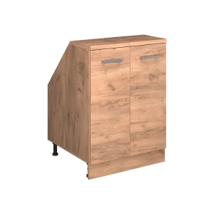 Skab til skrå væg Rion Gold power oak 60 x 81.6 cm med 2 døre, skabskorpus 60 cm dybde Vicco