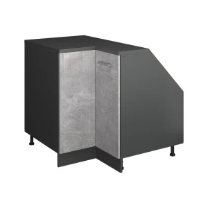 Skab til skrå væg Hjørneskab Rion Beton 75.6 x 81.6 cm med 1 dør, skabskorpus 60 cm dybde Vicco