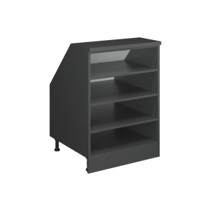 Skråt tagskab Rion Antracit 60 x 81.8 cm med 4 rum, skabskorpus 60 cm dybde Vicco