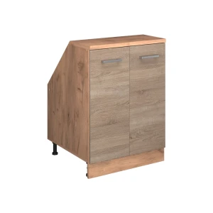 Mobile cucina sottotetto R-Line Sonoma 60 cm con 2 porte, corpio 60 cm profondità Vicco