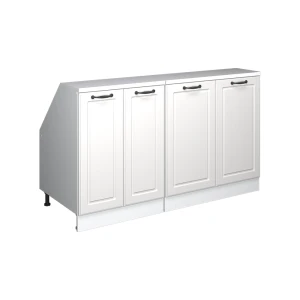 Zestaw szafek na dach skośny Rion Biały domek wiejski 140 cm Zestaw 2 korpusów szafy głębokość 60 cm Vicco
