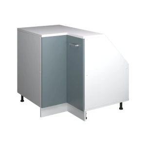 Skab til skrå væg Hjørneskab Rion Blågrå 75.6 x 81.6 cm med 1 dør, skabskorpus 60 cm dybde Vicco