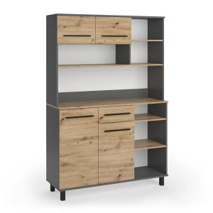 Køkkenbuffet Pure Håndværker egetræ/Antracit 120.2 x 177 cm Vicco