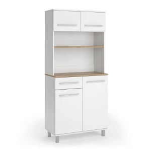 Køkkenbuffet Pure Hvid/Håndværker egetræ 80.2 x 177 cm Vicco