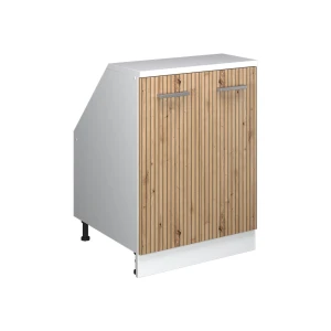Skab til skrå væg Rion Håndværker egetræ 60 x 81.6 cm med 2 døre, skabskorpus 60 cm dybde Vicco