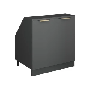 Skab til skrå væg Rion Antracit-guld 80 x 81.6 cm med 2 døre, skabskorpus 60 cm dybde Vicco
