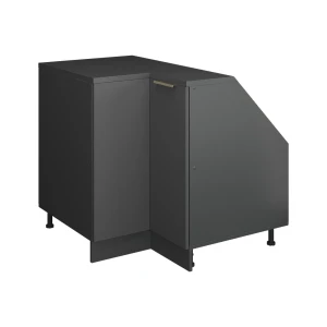Skab til skrå væg Hjørneskab Rion Antracit-guld 75.6 x 81.6 cm med 1 dør, skabskorpus 60 cm dybde Vicco
