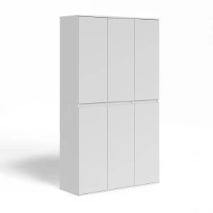 Garderobe Claus Hvid 111 x 191.5 cm med 6 døre Vicco