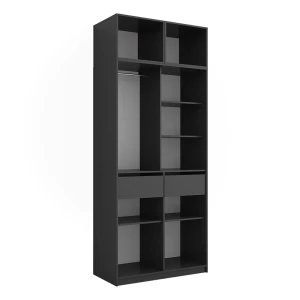 Tøjskab Elmo Antracit 50 x 40 cm Sæt med 3 stk. Vicco