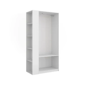 klædeskab Elmo Hvid 80 x 200 cm Sæt med 2 stk. Vicco