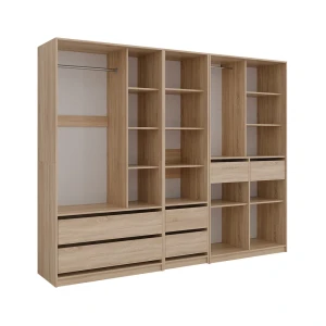 Tøjskab Elmo Sonoma 100 x 200 cm Sæt med 3 stk. Vicco
