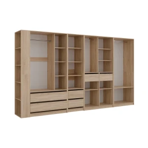 Tøjskab Elmo Sonoma 50 x 200 cm Sæt med 5 Vicco