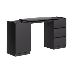 Kommode med skrivebordsfunktion Varino Sort 80 x 75.5 cm kan udvides Vicco