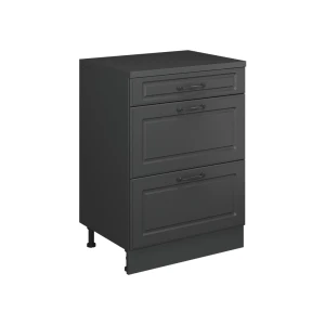 Skab til loft Rion Antracit landhus 60 x 81.6 cm uden hældning med 3 skuffer Vicco