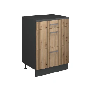 Skab til loft Rion Håndværker egetræ 60 x 81.6 cm uden hældning med 3 skuffer Vicco