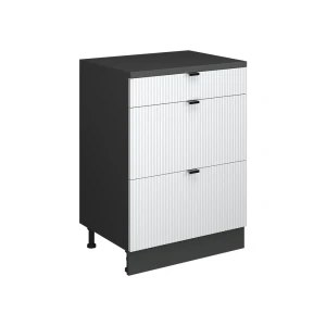 Skab til loft Rion Hvid korrugering 60 x 81.6 cm uden hældning med 3 skuffer Vicco