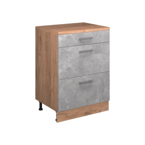 Skab til loft Rion Beton 60 x 81.6 cm uden hældning med 3 skuffer Vicco