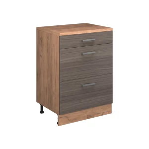 Skab til loft Rion Ædel grå 60 x 81.6 cm uden hældning med 3 skuffer Vicco