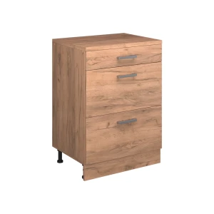 Skab til loft Rion Gold power oak 60 x 81.6 cm uden hældning med 3 skuffer Vicco
