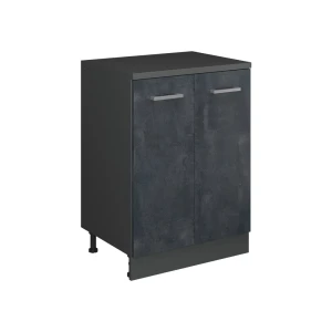 Skab til loft Rion Sort beton 60 x 81.6 cm uden hældning med 2 låger Vicco