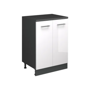 Skab til loft Rion Hvid højglans 60 x 81.6 cm uden hældning med 2 låger Vicco