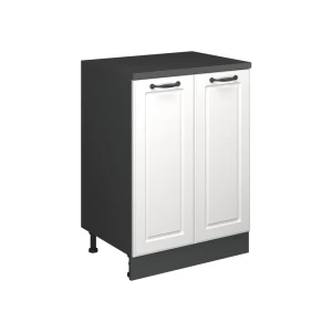 Udvidelsesskab Rion Hvid landhus/Antracit 60 x 46 cm uden hældning med 2 låger Vicco