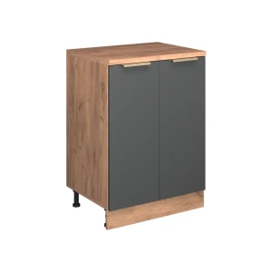 Skab til loft Rion Antracit-guld 60 x 81.6 cm uden hældning med 2 låger Vicco