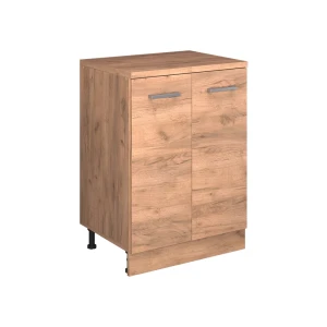 Køkkenskab til skrå væg R-Line Gold power oak 60 cm uden hældning med 2 låger Vicco