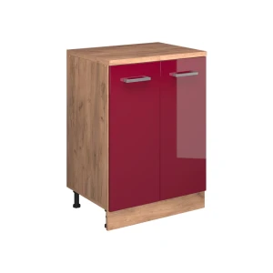 Skab til loft Rion Rød højglans 60 x 81.6 cm uden hældning med 2 låger Vicco
