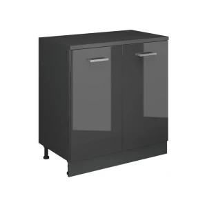 Skab til loft Rion Antracit højglans 80 x 81.6 cm uden hældning med 2 låger Vicco