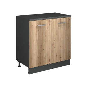 Skab til loft Rion Håndværker egetræ 80 x 81.6 cm uden hældning med 2 låger Vicco