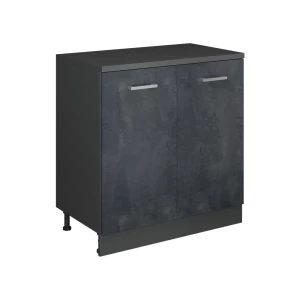 Skab til loft Rion Sort beton 80 x 81.6 cm uden hældning med 2 låger Vicco