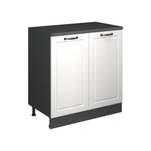 Udvidelsesskab Rion Hvid landhus/Antracit 80 x 46 cm uden hældning med 2 låger Vicco
