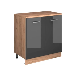 Skab til loft Rion Antracit højglans 80 x 81.6 cm uden hældning med 2 låger Vicco