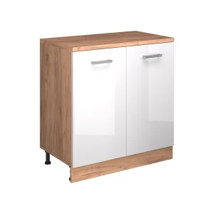 Skab til loft Rion Hvid højglans 80 x 81.6 cm uden hældning med 2 låger Vicco