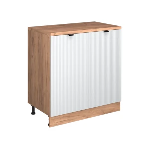 Skab til loft Rion Hvid korrugering 80 x 81.6 cm uden hældning med 2 låger Vicco