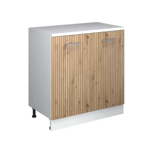Skab til loft Rion Håndværker egetræ 80 x 81.6 cm uden hældning med 2 låger Vicco