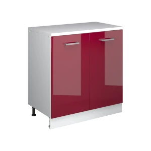 Skab til loft Rion Rød højglans 80 x 81.6 cm uden hældning med 2 låger Vicco