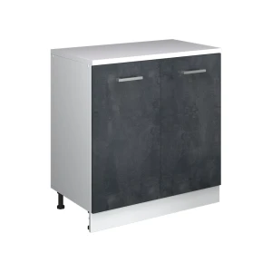 Skab til loft Rion Sort beton 80 x 81.6 cm uden hældning med 2 låger Vicco