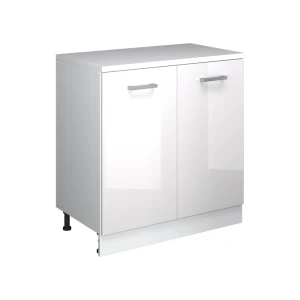 Skab til loft Rion Hvid højglans 80 x 81.6 cm uden hældning med 2 låger Vicco