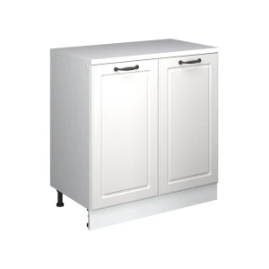 Udvidelsesskab Rion Hvid landhus/Hvid 80 x 46 cm uden hældning med 2 låger Vicco