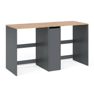 Waschmaschinenschrank Viktor Anthrazit 159.8 x 88.2 cm mit 3 Fächern Vicco