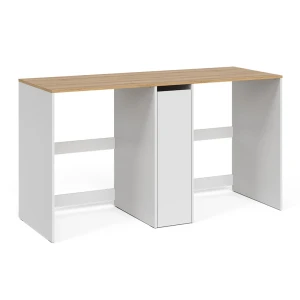 Pyykinpesukonekaappi Viktor Valkoinen/Käsityöläinen tammi 159.8x88.2 cm 3 lokeroa Vicco