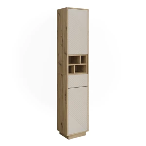Hochschrank Beatrice Cashmere/Artisan-Eiche 38 x 190 cm Vicco